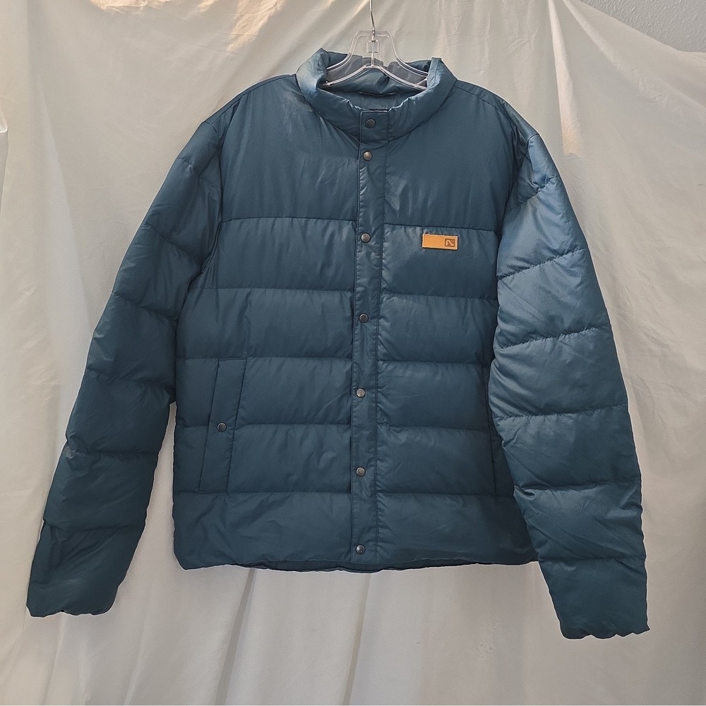 Flylow Men's Puffer Goose Down Jacket Coat Green Size L Outdoor Ski Snowboard